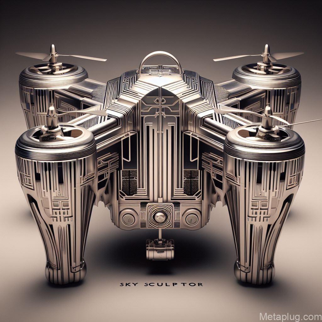 art deco-inspired drone